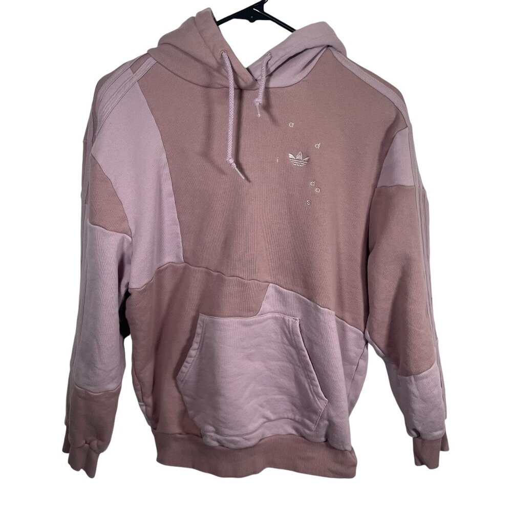 Adidas x Danielle Cathari Hoodie Womens Small Lavender Patchwork Pullover Pocket